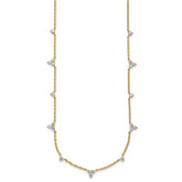 14k 1 3/4 carat Lab Grown Diamond VS/SI+ G+ Eleven Station 18 inch Necklace